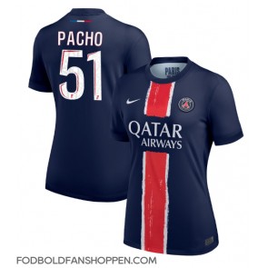 Paris Saint-Germain Willian Pacho #51 Hjemmebanetrøje Dame 2024-25 Kortærmet